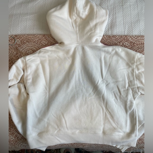 TNA The Iconic Hoodie - Cropped - XS - Off White/Cream - Picture 5 of 11